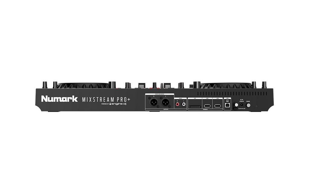 Numark Mixstream Pro+, Standalone DJ Controller with 7-Inch Touchscreen, Built-In Speakers and Wi-Fi Streaming