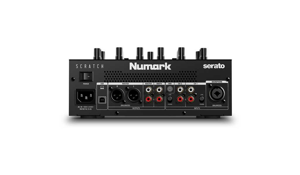 Numark Scratch, 2-Channel Scratch DJ Mixer for Serato DJ Pro with Innofader-Ready Crossfader