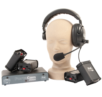Anchor Audio Portacom 6 User Pack (w/ cables) - Portacom Six User Pack (With Cables) 6 BP-2000, six headsets, PC-2000, B3-2000, carrying case & 7 EX-50M