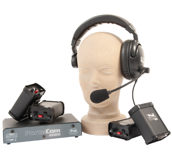 Anchor Audio Portacom 4 User Pack (w/ cables) - Portacom Four User Pack (With Cables) 4 BP-2000, four headsets, PC-2000, carrying case, and 4 EX-50M