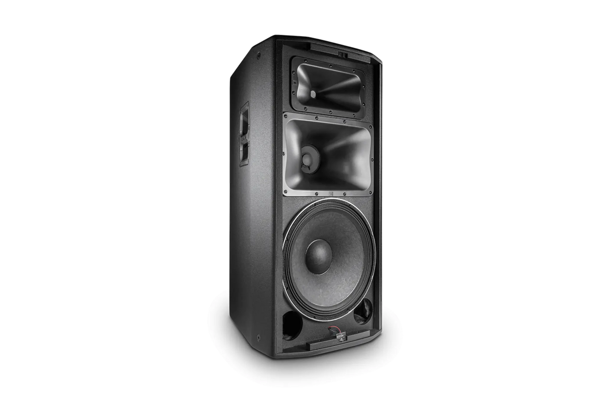 JBL PRX835W, Powered 15" three-way system, Wood cabinet, Pole mount, M10 suspension points