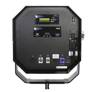 AAdynTech Punch Daylight, Light Output - 9,680 Footcandles at 10 feet, 4.8 Amp Power Draw, DMX In and Out, UIM Digital Control with Frequency Adjustable Lighting and Strobe Effects, Auto Ranging Power Supply (100-277 VAC 50/60 Hz), 4.8 Amp Draw