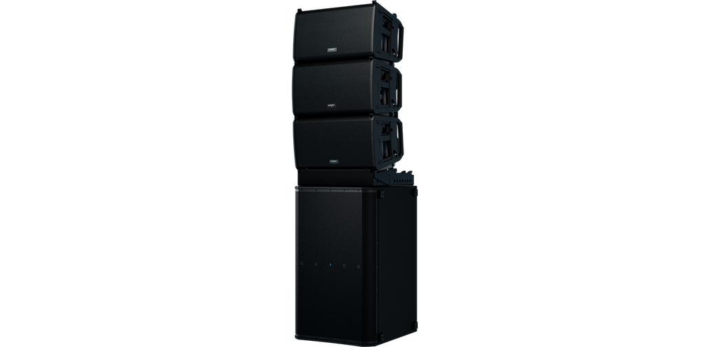 QSC LS218 ground stack with LA112