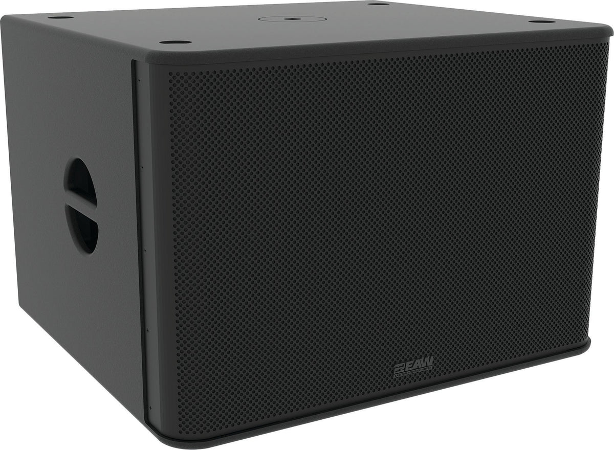 EAW RS118 115V Black, Powered 1 x 18in Subwoofer, 1 x 18in 3in Voice Coil, Plywood Cabinet, Black, 115V
