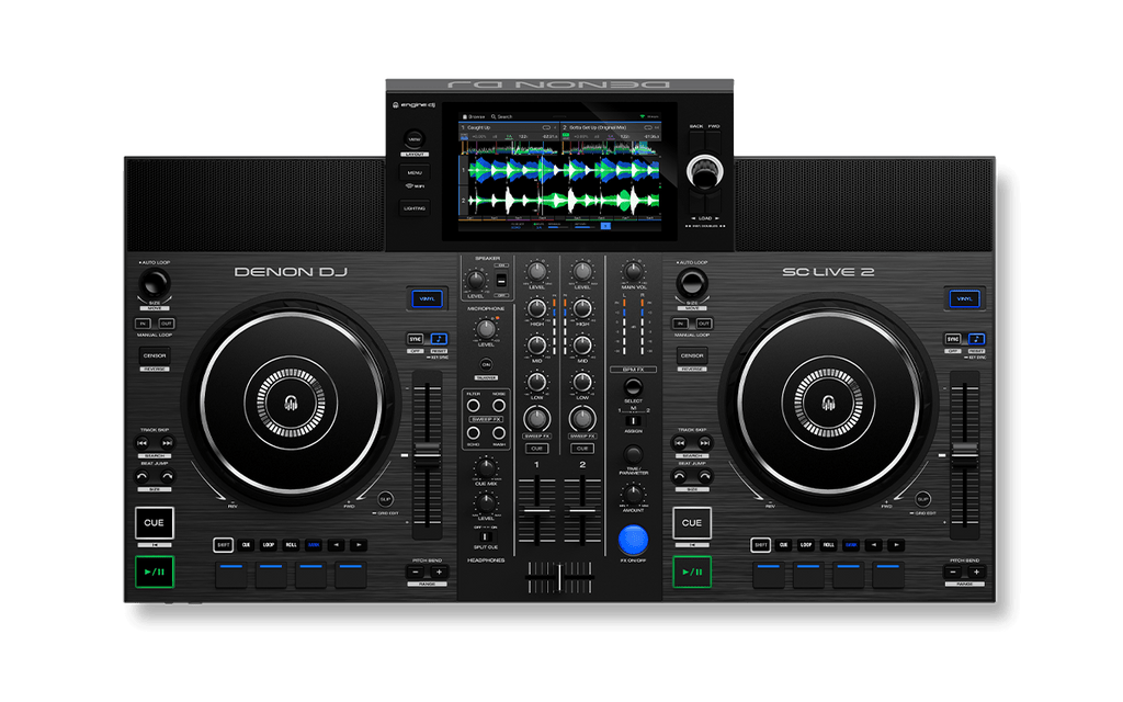 Denon DJ SC LIVE 2, 2-Deck Standalone DJ System with 7-Inch Touchscreen and Built-In Speakers