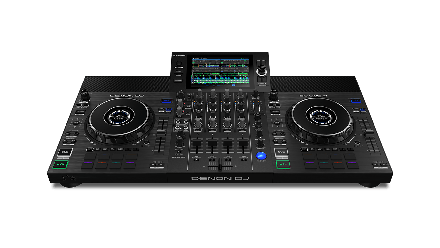 Denon DJ SC LIVE 4, 4-Deck Standalone DJ System with 7-Inch Touchscreen and Built-In Speakers, White