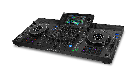 Denon DJ SC LIVE 4, 4-Deck Standalone DJ System with 7-Inch Touchscreen and Built-In Speakers, White