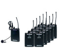 VocoPro SilentPA-TOUR10 - 16CH UHF WIRELESS AUDIO BROADCAST SYSTEM (bodypack transmitter with ten bodypack receivers)