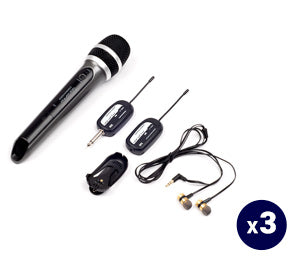 VocoPro SingandHear-Trio - All-in-One Wireless Microphone / Wireless in-ear Receiver System