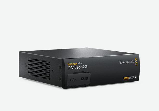 Blackmagic Teranex Mini IP Video 12G, Bi-directional converter for sending SDI video over ethernet networks