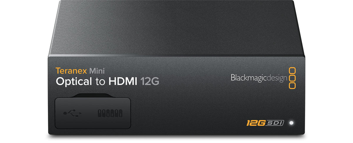 Blackmagic Teranex Mini Audio to SDI 12G, Embed audio from analog or AES/EBU to any SD, HD or Ultra HD SDI connection