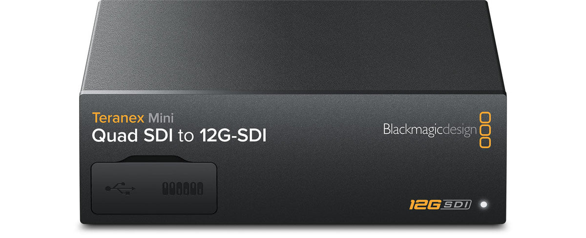 Blackmagic Teranex Mini 12G-SDI to Quad SDI, Convert 12G-SDI to Quad Link SDI so you can connect new Ultra HD devices to older Quad Link Ultra HD equipment
