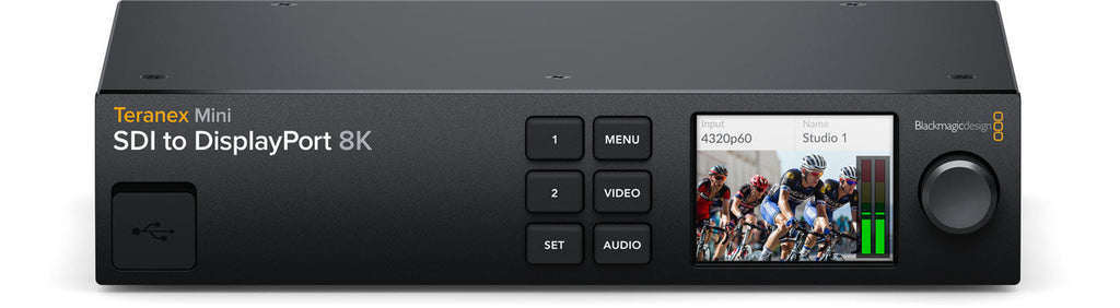 Blackmagic Teranex Mini SDI to HDMI 8K HDR, Advanced 8K HDMI monitoring solution with dual on-screen scope overlays, HDR, 33 point 3D LUTs and monitor calibration in all HD, Ultra HD and 8K formats up to 4320p60