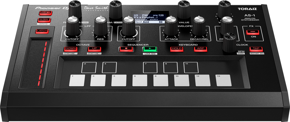 Pioneer DJ - AlphaTheta TORAIZ AS-1, Monophonic analog synthesizer