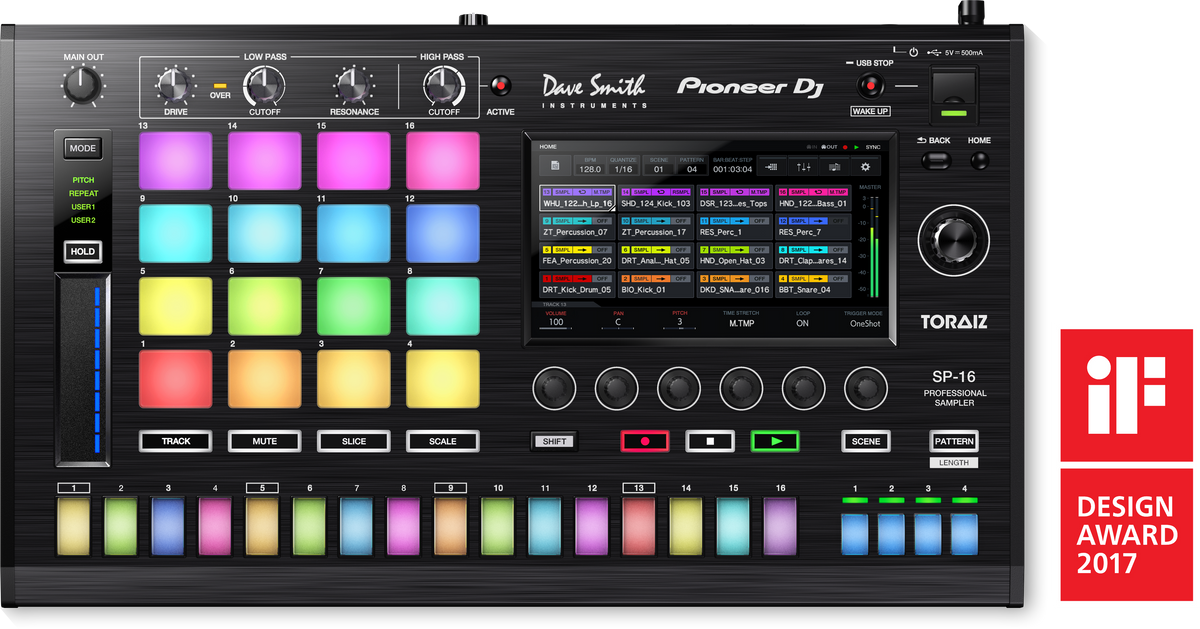Pioneer DJ - AlphaTheta TORAIZ SP-16, 16 track production sampler