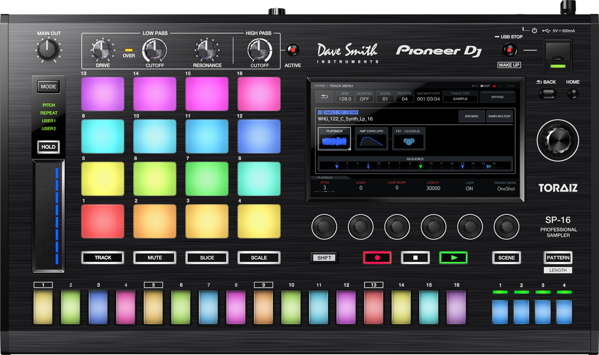 Pioneer DJ - AlphaTheta TORAIZ SP-16, 16 track production sampler