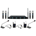 VocoPro UDX-WORSHIP - 8-User Digital PLL Combo Wireless Mic System with Handheld, Headset, and Podium Mics