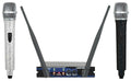 VocoPro UHF-28-DIAMOND - Dual Channel UHF Wireless Crystal Encrusted Microphone System