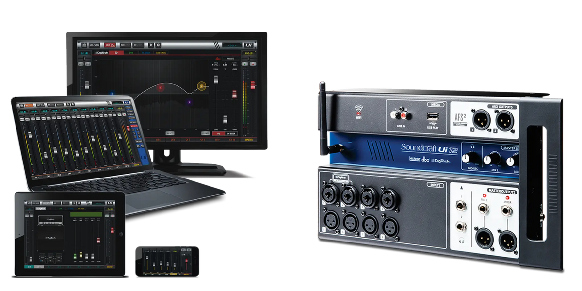 Soundcraft - 5056217 - Ui-12 Digital Mixer US