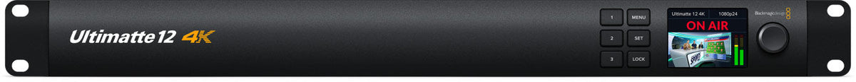 Blackmagic Ultimatte 12 8K, The world's most advanced chroma keyer with Quad Link 12G-SDI for HD, Ultra HD and 8K!