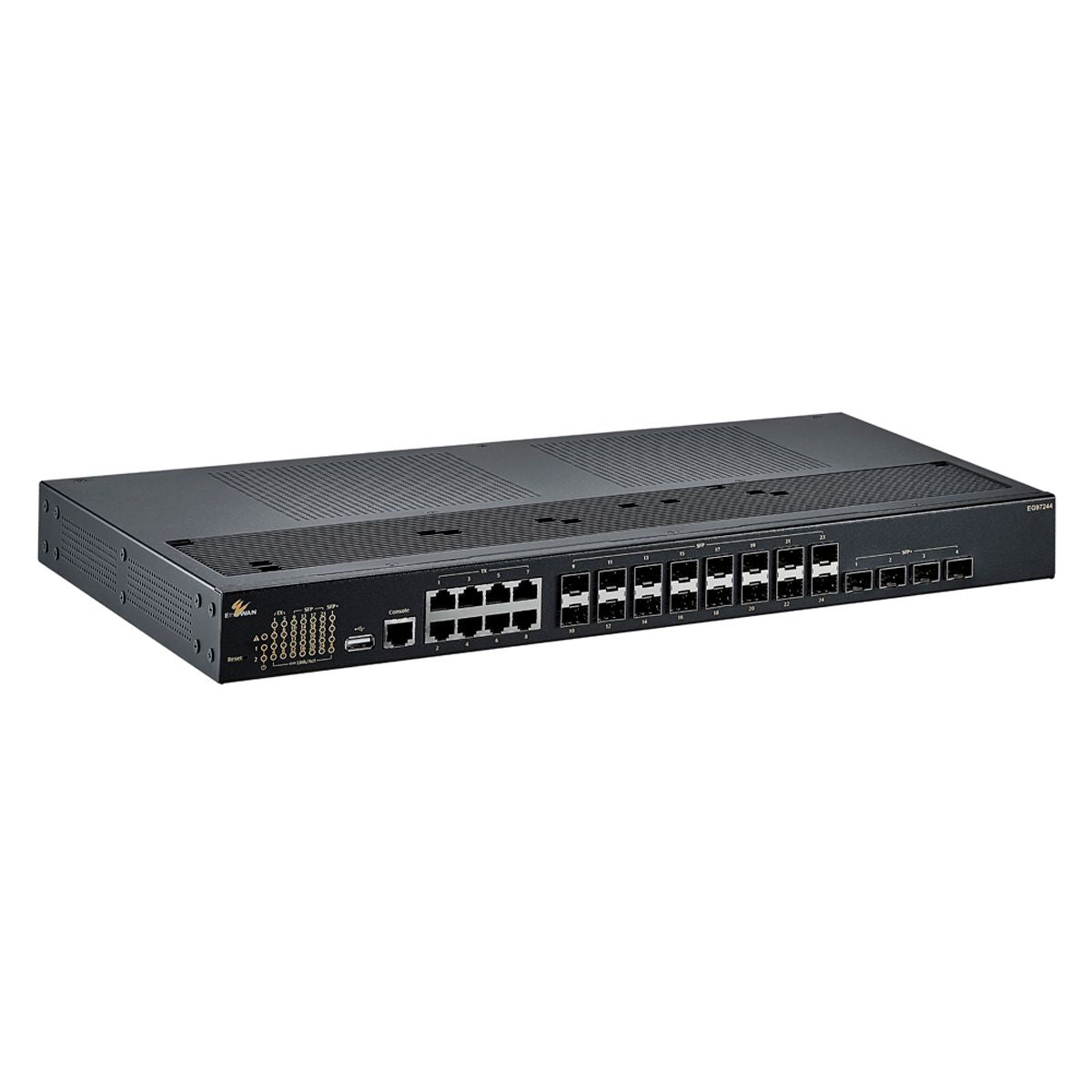 EtherWAN EG97244-4VTR, 24-port Gigabit and 4-port 1G/10G SFP+ Hardened Managed Layer 3 Switch
