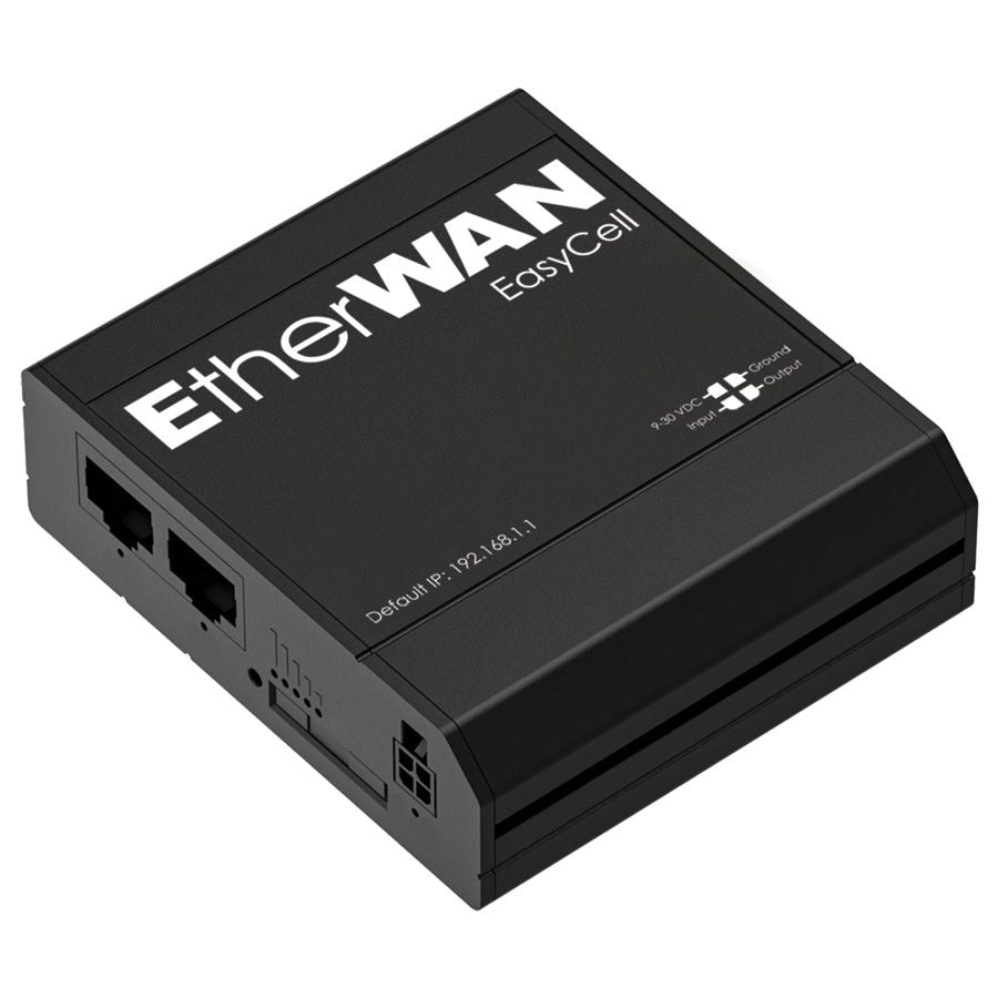 EtherWAN EASYCELL5G, Hardened 4G LTE CAT4 Router w/HexaCloud Device Monitoring & WAN Failover