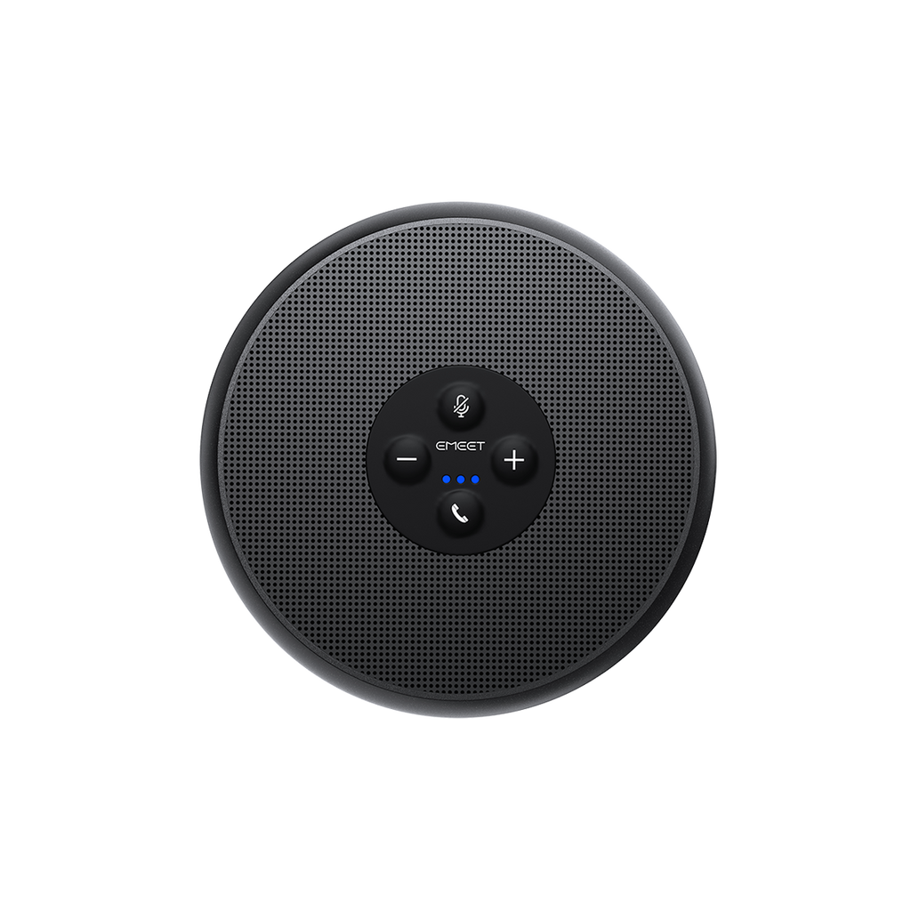 EMEET OfficeCore M1A, Zoom Certified USB Speakerphone with 2 AI Omni-Directional Mics, 360 Degree Voice Pickup, Noise Reduction and Echo Cancellation, 3W Speaker and Full Duplex for 5 to 8 People