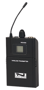 Anchor Audio WB-9000, Assistive Listening belt pack transmitter (902 - 928 MHz / 100 channels) TA4F connector